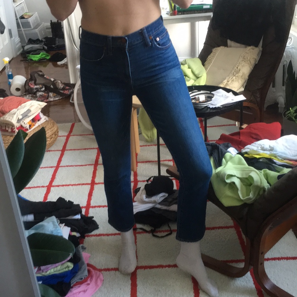 Madewell - high riser denim boot jean